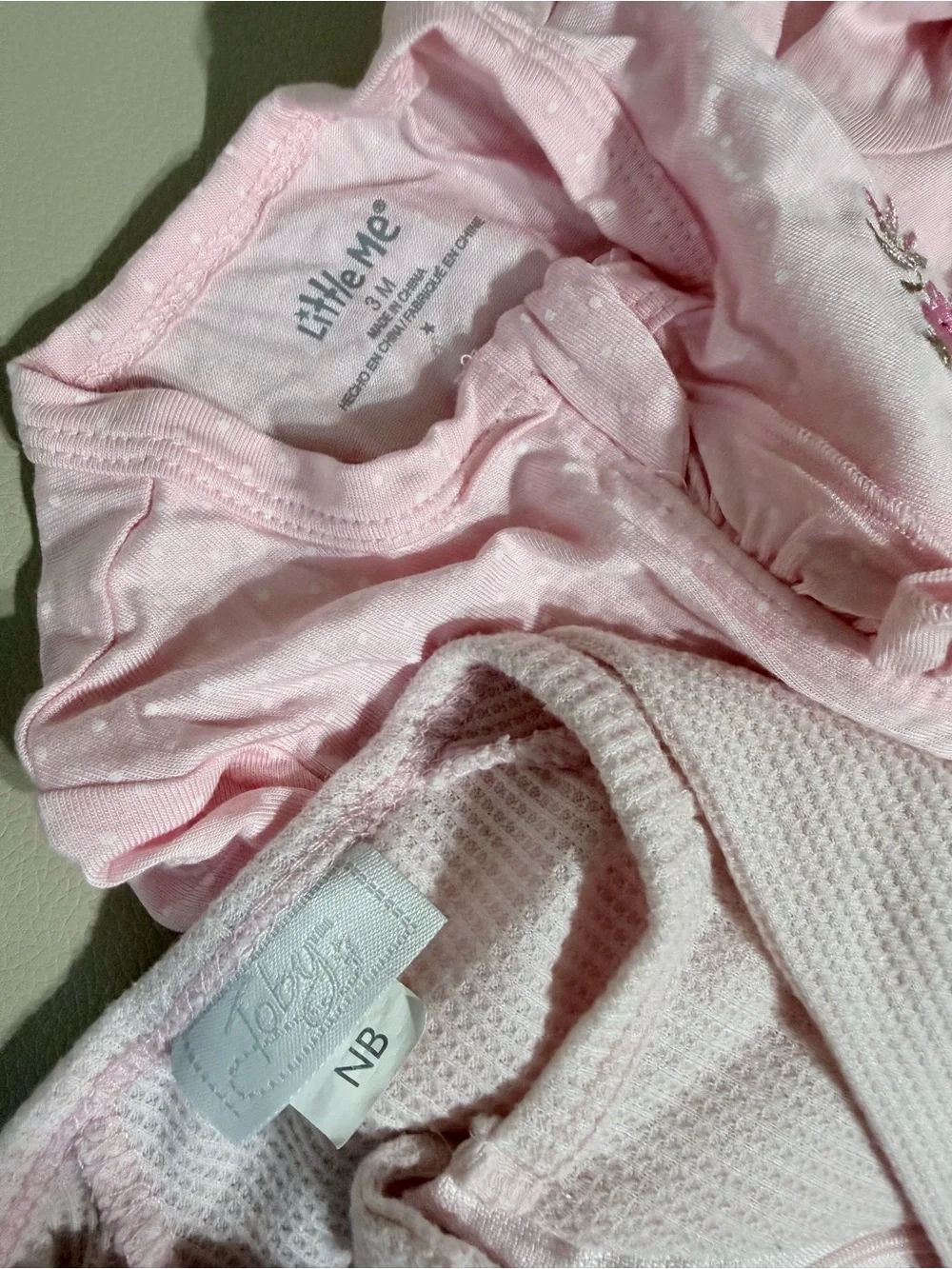 2 for $10 Pink Infant Footed One Pieces, 2-Pack